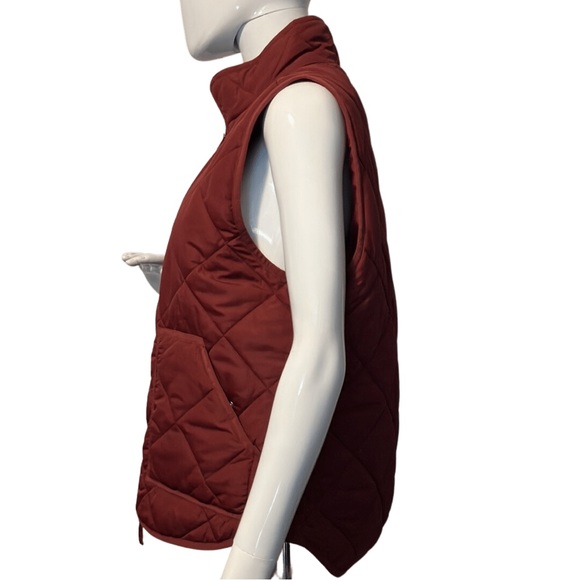 J Crew Burgundy Quilted Vest - Picture 5 of 8